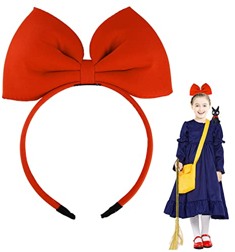 Hoshin Hair Band Bow Headbands Headdress For Women And Girls, Perfect Accessories Party Cosplay Red