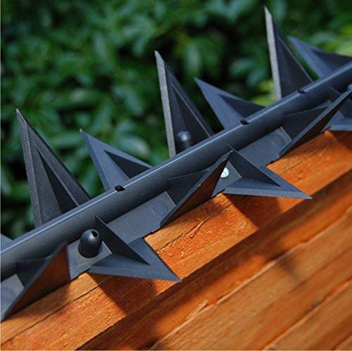 Stegastrip® FENCE & WALL SPIKES - 5m - Security Anti-Climb Deterrent for Cats, Foxes, Birds & Intruders – Plastic Fence Toppers, Weatherproof & UV Resistant – 60mm High Spikes – Made in the UK