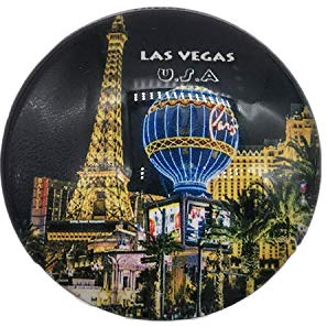Las Vegas USA 3D Kühlschrank Kühlschrankmagnet Kristallglas Magnet Tourist Travel Souvenir Collection Geschenk Magnetische Aufkleber Home Küche Dekoration