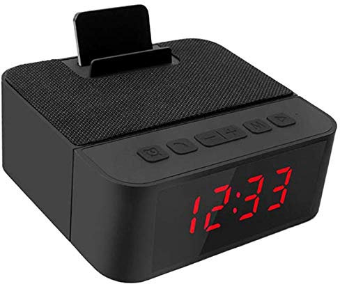 Digital Radio Alarm Clock All-In-One Design With Wireless Speaker Am/Fm Radio Usb Charging Port Snooze Ac And Battery Operated