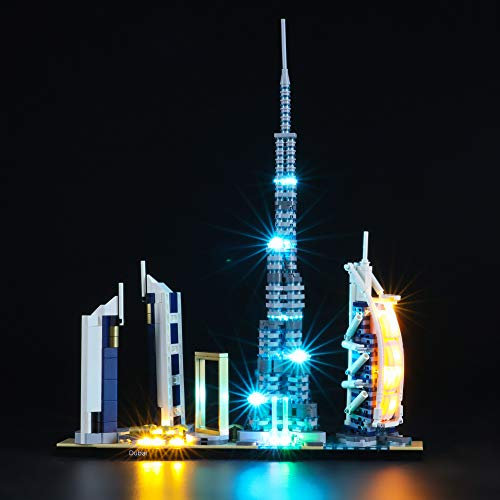 BRIKSMAX Led Beleuchtungsset für Lego Architecture Dubai,Kompatibel Mit Lego 21052 Bausteinen Modell - Ohne Lego Set