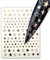 3 Blatt Nagelsticker - hauchdünne Stick On Nail Slides - Selbstklebende Nail Sticker, Nail Art, roségold Sterne