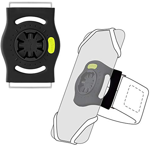 BONE Run Tie Connect Kit 1, Lauf-Handyhalterung, abnehmbares und um 360° drehbares Sportarmband, hautfreundlicher Silikon-Workout-Telefonträger kompatibel mit den meisten Smartphones (Anschlussset)