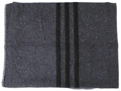 Military Anthracite Grey Army Surplus Blanket | Heavy Duty Wool Style Camping Blanket | Tactical Outdoor Survival Throw | Warm Army Style Bedding for Camping, Hiking, Bushcraft & Emergency Use