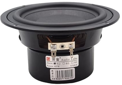 JINGERL 1 PC High Power 5 Inch Car Subwoofer Speaker Audio Bass Raw Driver Loudspeaker DIY (Bundle : 4 Ohm, Color : 2 Pieces)