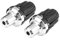 Sturzpads 1 Paar 10mm Motorrad Auspuff Sturzpads für Motorrad Anti Crash Pad Sturzschutz Motorrad Sturzpad Sturzschutz(Silber)