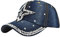 Baseballmütze Damen Mädchen Denim Blumen Diamant Baseball Cap Damen Mütze Jeans Kappe Basecap mit Glitzer