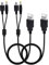 Mcbazel 2PCS Charging Cable for PSP 1000/2000/3000/PS3,2 in 1 USB Data Transfer Charger Cable Lead Charging Cord for PSP 1000 2000 3000,Black