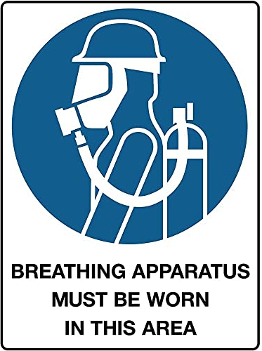 Warnschild In Diesem Bereich Muss Ein Atemschutz Getragen Werden Personalisierte Tin Sign Retro Blechschild 20X30Cm, Infoschild