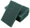 Set di 5 pagliette abrasive - Pagliette industriali resistenti per la pulizia della cucina, barbecue, pentole e padelle (verde grossolano)