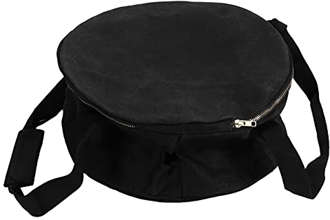 Ghzste Dutch Oven Aufbewahrungstasche, tragbare wasserdichte Herdtasche, Dutch Oven Tasche für Camping im Freien (Schwarz)