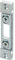 KFV Serratura per bullone AS2300 piegatura 11 mm, perno 16 mm, zincato argento