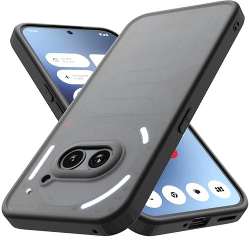 YESARMOR Cover Opaco Traslucido Rigida Sottile - per Nothing Phone 2a, Anti Ingiallimento, Assorbimento degli Urti, Ultra Sottile, Opaco traslucido