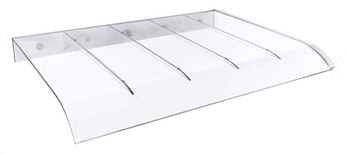 Unsichtbares Vordach für die Vordertür, Markisenschutz für den Außenbereich, transparente Polycarbonat-Abdeckung, Regenschutz, UV-Schutz, Veranda, Garten, Terrasse, Markisenüberdachung (Farb