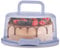 Generisch Kuchenbox Rund Ø 22cm - Tortenglocke Mit Deckeln Und Tragegriff, Kuchen Transportbox, Tortenbehälter Für Eierkuchen