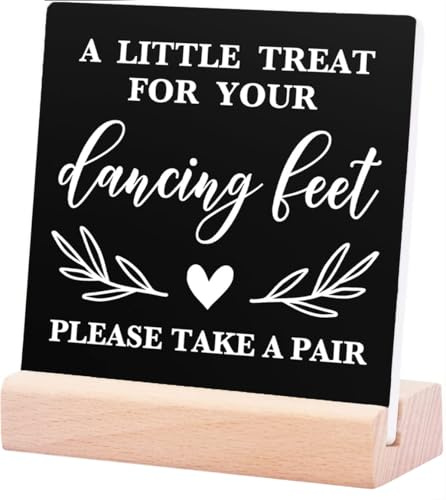 Wedding Flip Flop Sign Black Wooden Plaque Engagement Wedding Party Desk Decor, Wedding Accessories Wedding Decorations For Reception Wedding Day Wooden Plaqueplaque For Centerpiece Tiered Tray Table