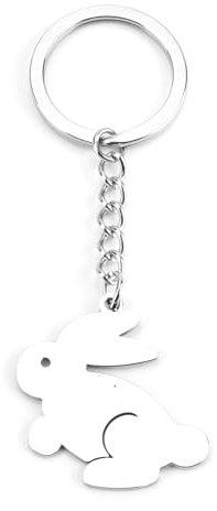 MUCOOS Hase Schlüsselanhänger, Süßer Schlüsselanhänger, Personalisierter Schlüsselanhänger,Taschenanhänger Damen,Freundinnen Geschenkideen,Geschenk Für Schwester Geburtstag,Freundschaft Geschenke