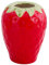 RORPOIR Erdbeervase Erdbeer-Blumenvase Keramik-Blumenvase Keramik-Blumenarrangement Erdbeer-Design-Vase trockenblumen Blumenvase aus Keramik kleine Vase getrockneter Blumentopf rot