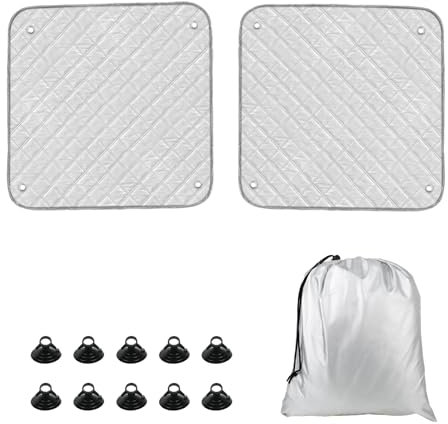 Parasole Compatibile con Fiat Ducato 2006- Peugeot Boxer 2006- Opel Movano 2021- per Portellone Posteriore Interno Tappetino Termico