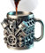 Tasse à café en forme de bloc moteur – Tasse réutilisable en céramique | Idée cadeau unique pour mécanicien – Tasse de voyage portable pour la maison, le garage, le studio, les voyages