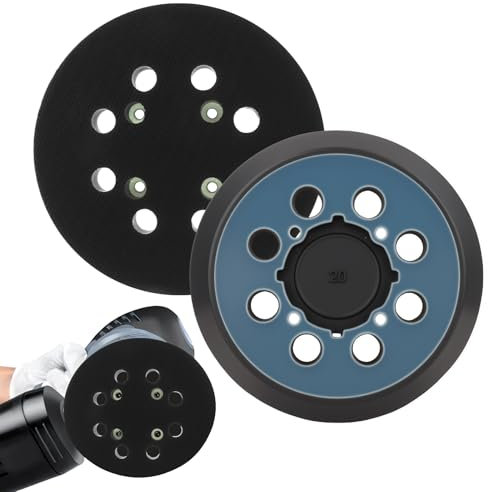 Replacement Sander Backing Pad, 2 Pcs 5 Inch Orbital Sander Pads 8 Holes Orbital Sander Discs Compatible For Dewalt DWE6421/6421K/6423/6423K/64233 DCW210B N329079 Circular Sanding Discs