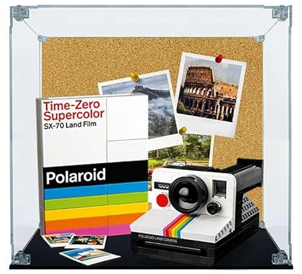 Ecometa Teca in Plexiglass - Arca Lite | Compatibile con Fotocamera Polaroid OneStep SX-70 LEGO (21345)