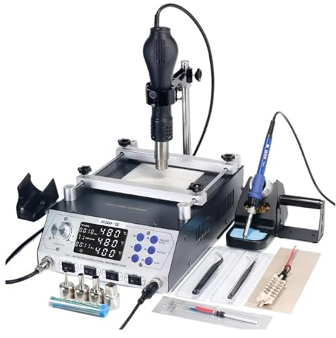 Soldering Station 1200W 3 in 1 Hot Air Gun Iron Preheating Desoldering Rework Welding Repair Tool Rapid Heating