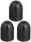 L-Style Champagne Ring schwarz Premium Metal 3 Stück im Set