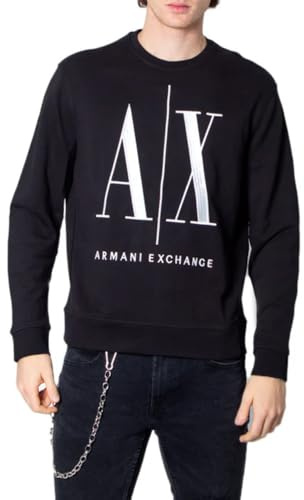 Armani Exchange Icon Project Felpa, Uomo, Nero