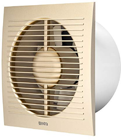 150mm / 6'' Bathroom Toilet Wall/Ceiling Extractor Fan with Timer - Ventilation Fan - Colour Gold