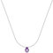 BLUESPIRIT Collana da donna, Argento 925, Zirconi Viola, Collezione Aurora, Idee Regalo - P.25U210000400