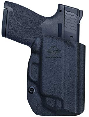 M&P Shield 9mm Holster OWB Kydex for Smith & Wesson M&P Shield 9mm / .40 M2.0 - with Integrated Laser Pistol Case - M&P Shield Holster OWB with Laser, Außerhalb Bund tragen tragen 1.5-2 Inch Belt Clip