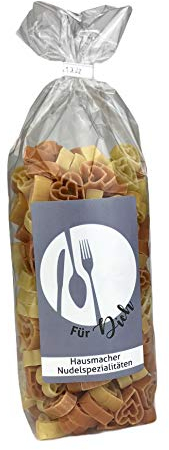 1x 250 gr. Nudeln Motiv: Für Dich/Geschenk/Kundengeschenk/Gastgeschenk