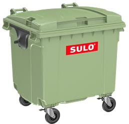 Sulo CITYBAC Müllcontainer 1100L mit Flachdeckel Grün RAL6011