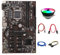 Pcivzxam B250 BTC Mining Motherboard 12 GPU LGA1151 with RJ45 Network Cable+Cooling Fan+SATA Cable for Graphics Card ETH Miner