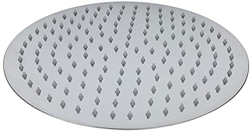 EcoSpa Slimline 300mm Round Stainless Steel Shower Head Overhead Rainfall Chrome