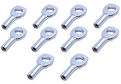 J Bryant Gym Machine Accessories for 6mm Wire Rope Cable Ball Stopper Interface Port Components Fitness Equipment Wire Rope Port Joint Replacement Parts for Home Gym Machine Use