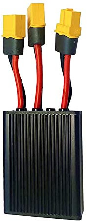 SaiDian 1Pcs Double Battery Discharge Converter for e-Bike Double Battery Conector XT60 20V-72V 30A Increase Capacity by Connecting Two Batteries in Parallel Equalization Module