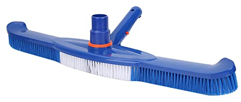Ausla Testa di aspirazione per piscina, spazzola manuale per la pulizia di pareti, piastrelle, pavimenti, 50,5 cm, blu