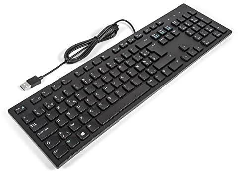 Dell KB216 BELGIAN Slim Office Multimedia Keyboard BLACK