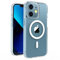 Mixroom - Cover Magnetica per iPhone 12 PRO, Compatibile con MagSafe, Ricarica Wireless, Custodia Antiurto Telefono, Retro AntiGraffio Trasparente