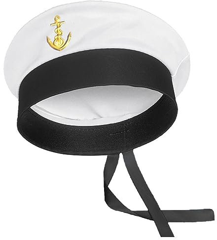 Weiße Kapitän Hut Yacht Militär Hüte Boote Skipper Schiff Kapitän Kostüm Hut Kappe Marine Marine Für Männer Frauen Skipper Hüte Für Männer