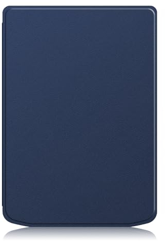 Yiernuo Custodia per Pocketbook Verse ‎PB629 /Verse Pro PB634 6 Pollici e-Book Reader,Ultra Sottile Cover con Auto Sveglia/Sonno,Blu scuro
