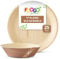 FOOGO Green 50pcs Disposable Palm Leaf Plates and Bowls, 25x Large Round Plates, 25x Bowls, Disposable Bamboo, Eco Friendly Biodegradable, Strong Paper Plates, Picnic Camping