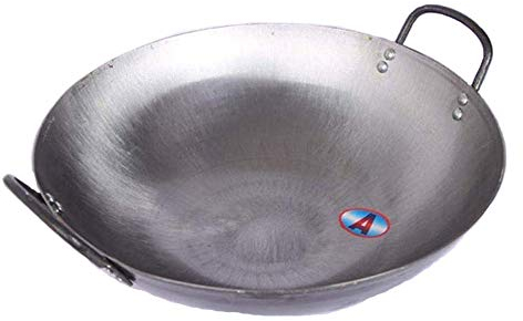 Wok, Revestimiento Antiadherente Antiadherente para Olla De Hierro Doméstica, Caldera Grande De Cocina Nueva, Adecuado para Estufa De Leña, Restaurante, Granja, 50 Cm (50 Cm)