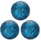 sourcing map 3Pcs Decorative Glass Balls 8cm Orbs Centerpiece Balls Mosaic Glass Ball Sphere for Decor Bowls Vases Dining Table Party, Dark Blue