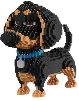 LINYUMEILL 2100+ Pcs Pet Dog Modelling Blocks - Mini DIY Gifts Geeignet Für Erwachsene Und Kinder Zur Vervollständigung Eines Bauklotz-Sets, C