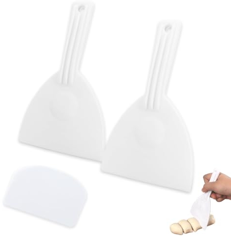 Teigspachtel,3 Stück Pizzaspachtel,Pizza Spachtel,Pizzateig Spachtel,Flexibler Teigspachtel Pizza,Teigspachtel Pizza Geeignet für Teigkuchen,Pizza,Backen,Mit Aufhängelöchern