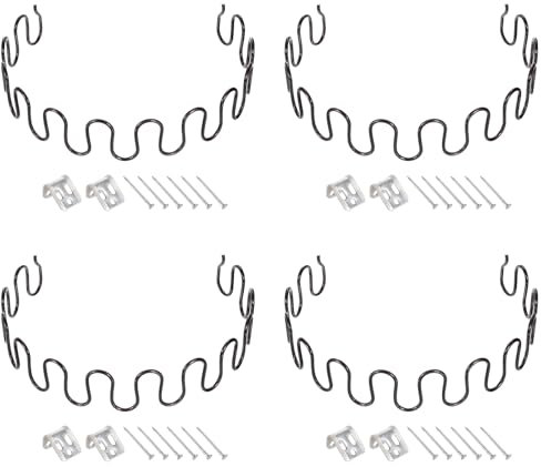 sourcing map 4 Sets Polsterfeder-Ersatz-Kits, 55 cm, schlaffe Kissen, Reparatur-Set mit Clips, Nägeln für Möbel, Sofa, Liegestuhl
