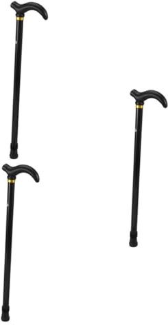 FRCOLOR Bastón para Caminar De Aleación De Aluminio De 3 Piezas Trípode LED Bastones para Caminar Bastones para Hombres Bastón Plegable Bastones Telescópicos Bastones para Hombres